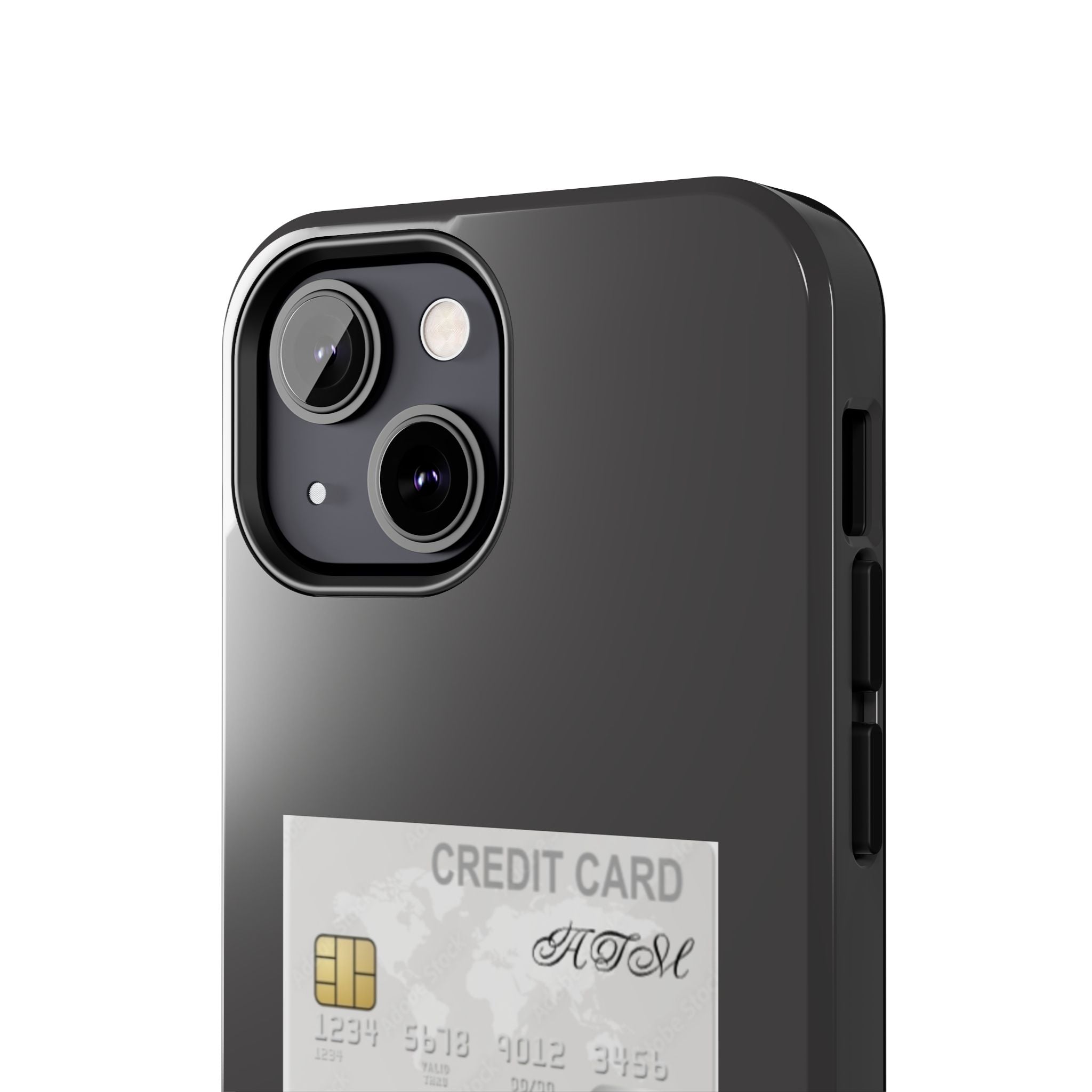Addicted Credit Card Graphic Tough Phone Case — Minimal White Protective Cover