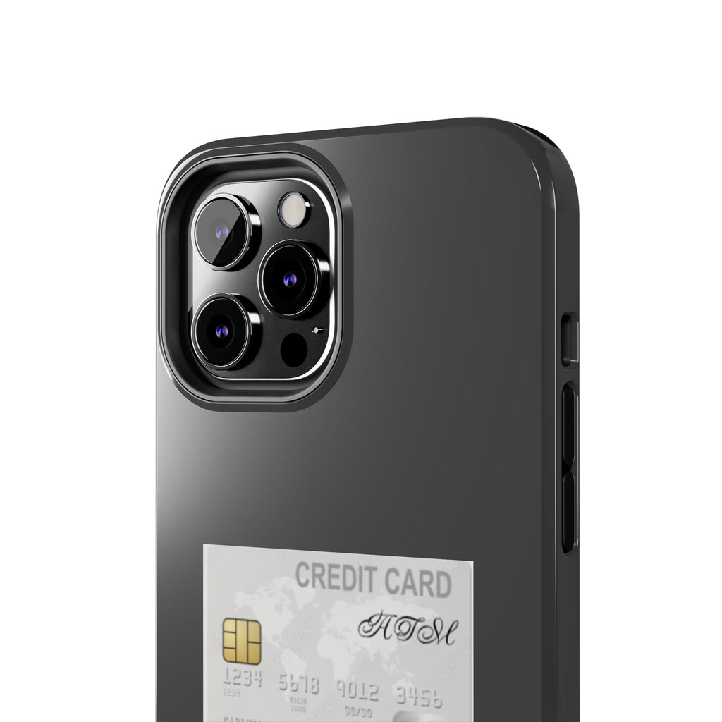 Addicted Credit Card Graphic Tough Phone Case — Minimal White Protective Cover