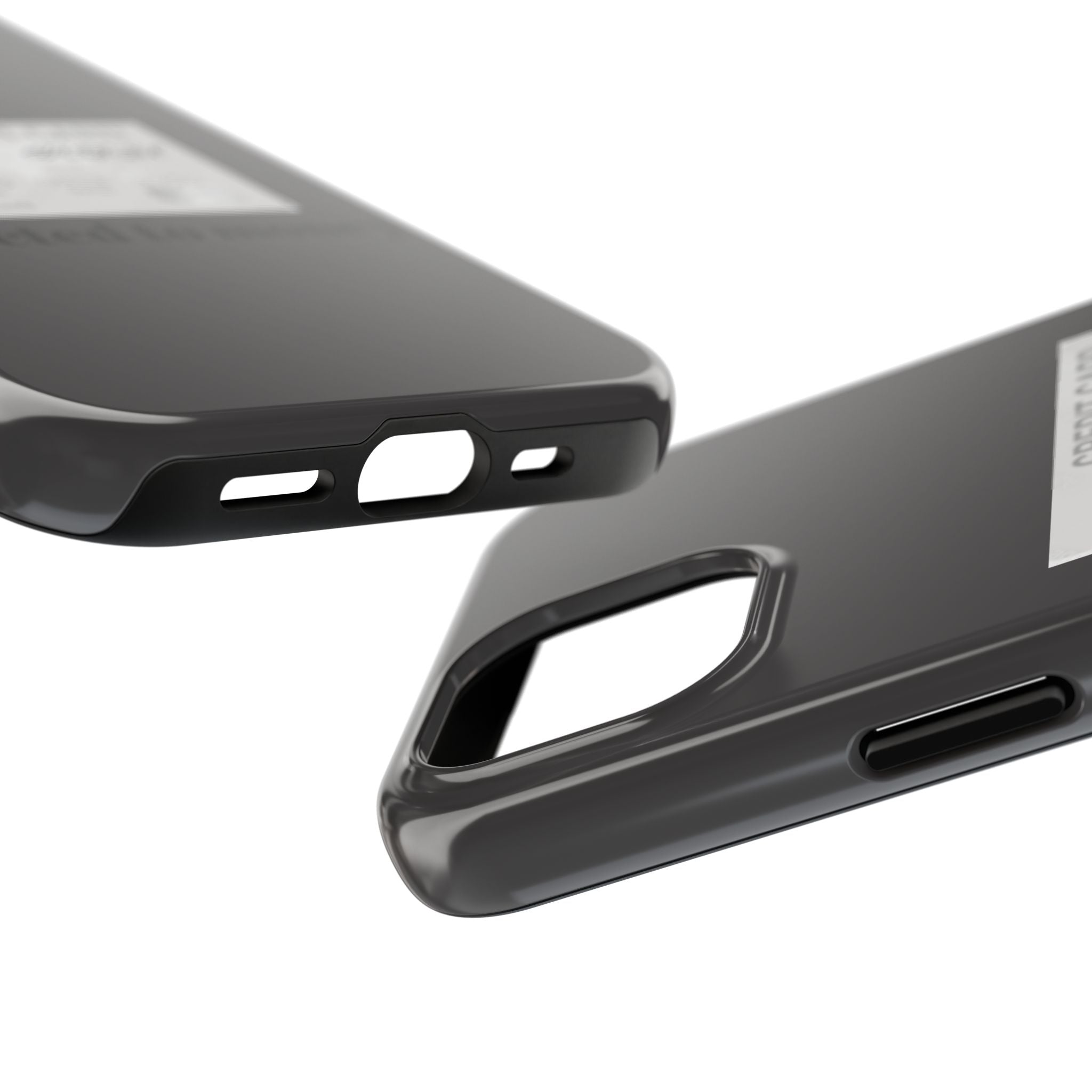 Addicted Credit Card Graphic Tough Phone Case — Minimal White Protective Cover