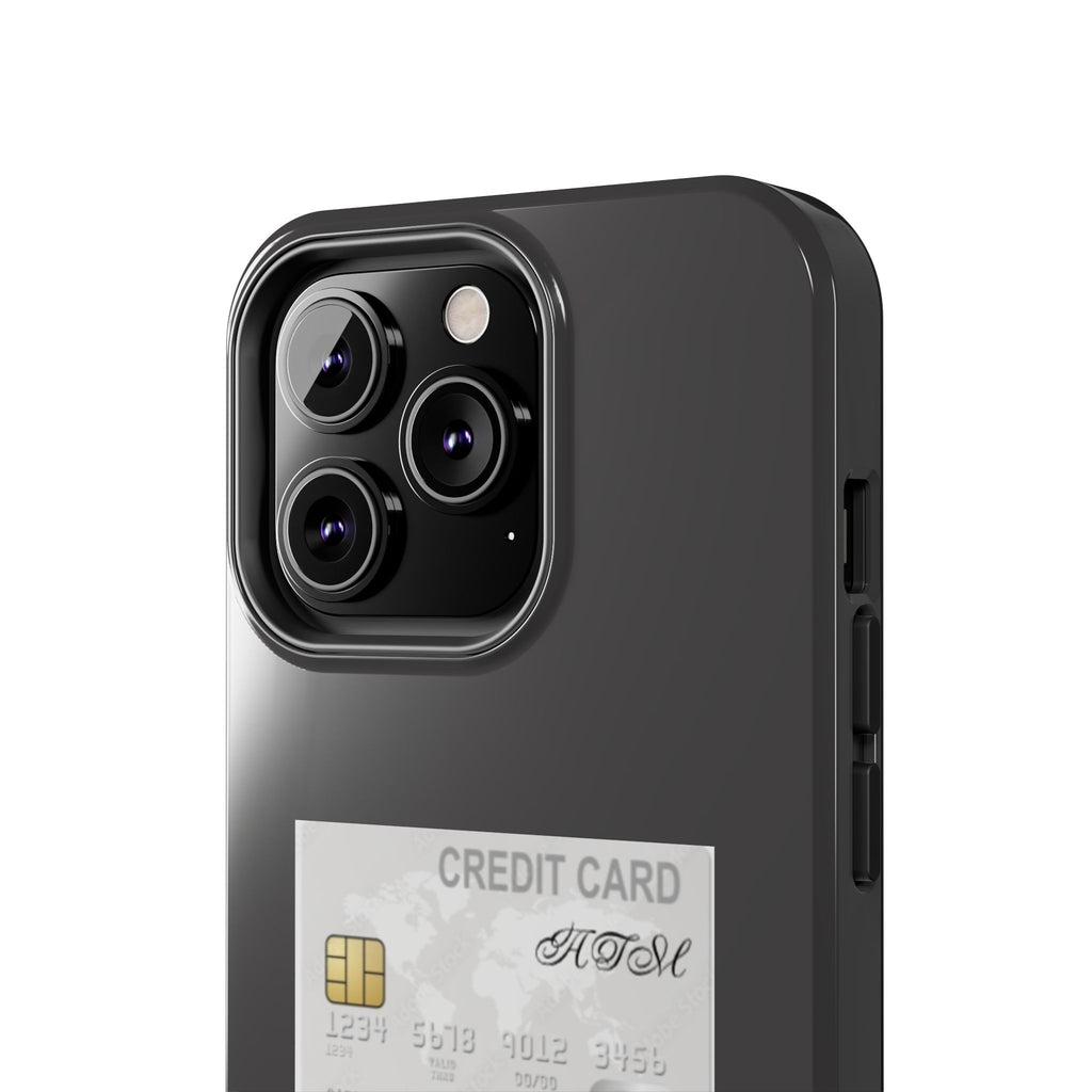 Addicted Credit Card Graphic Tough Phone Case — Minimal White Protective Cover