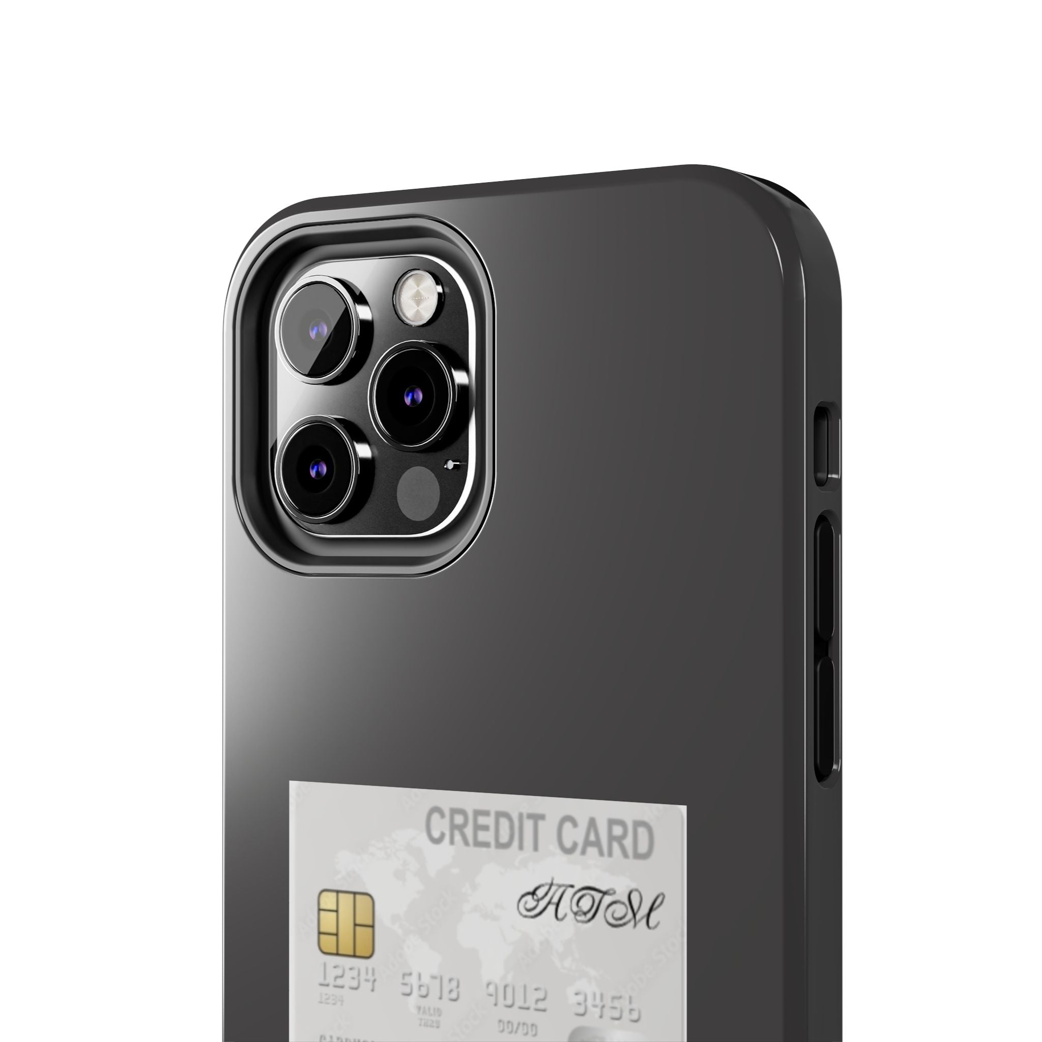 Addicted Credit Card Graphic Tough Phone Case — Minimal White Protective Cover
