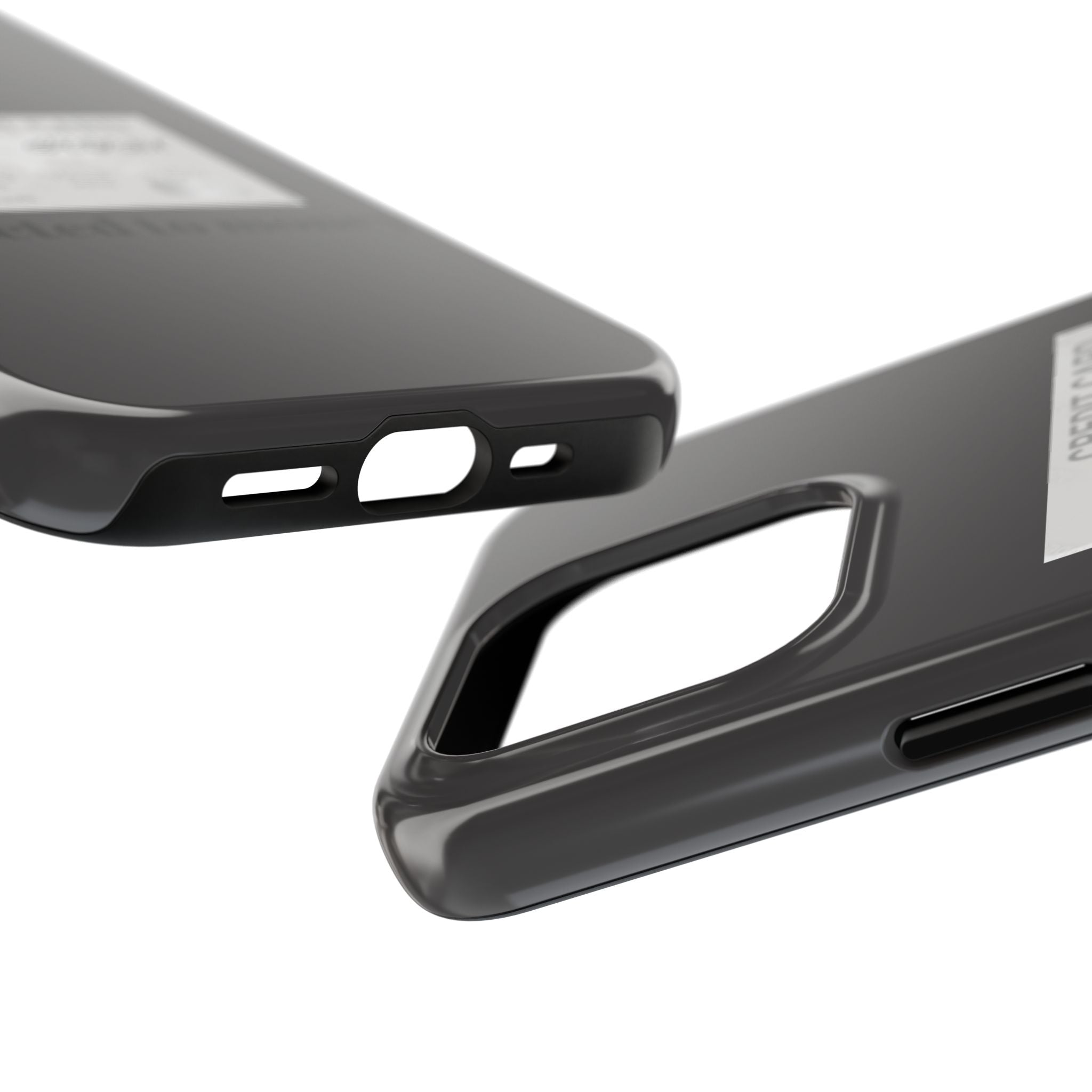 Addicted Credit Card Graphic Tough Phone Case — Minimal White Protective Cover