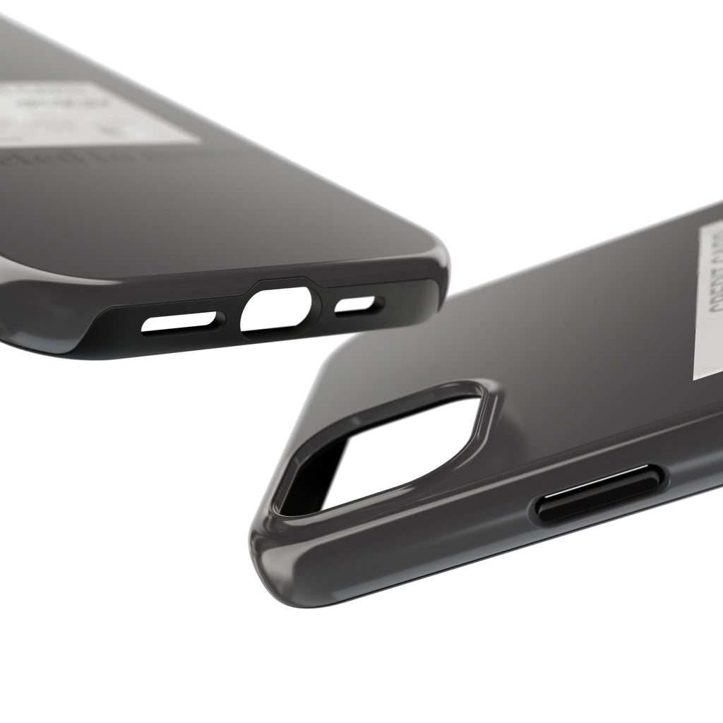 Addicted Credit Card Graphic Tough Phone Case — Minimal White Protective Cover