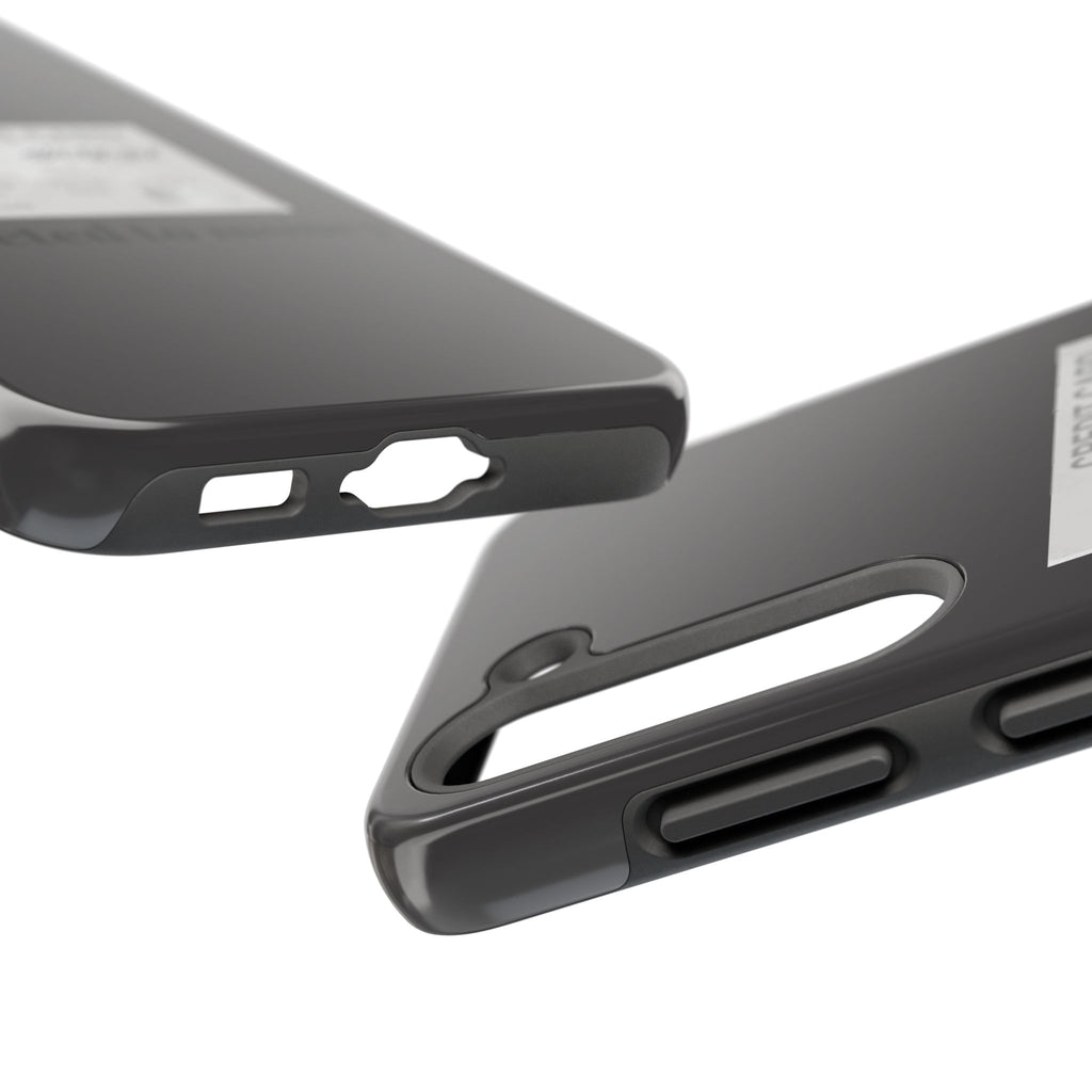 Addicted Credit Card Graphic Tough Phone Case — Minimal White Protective Cover